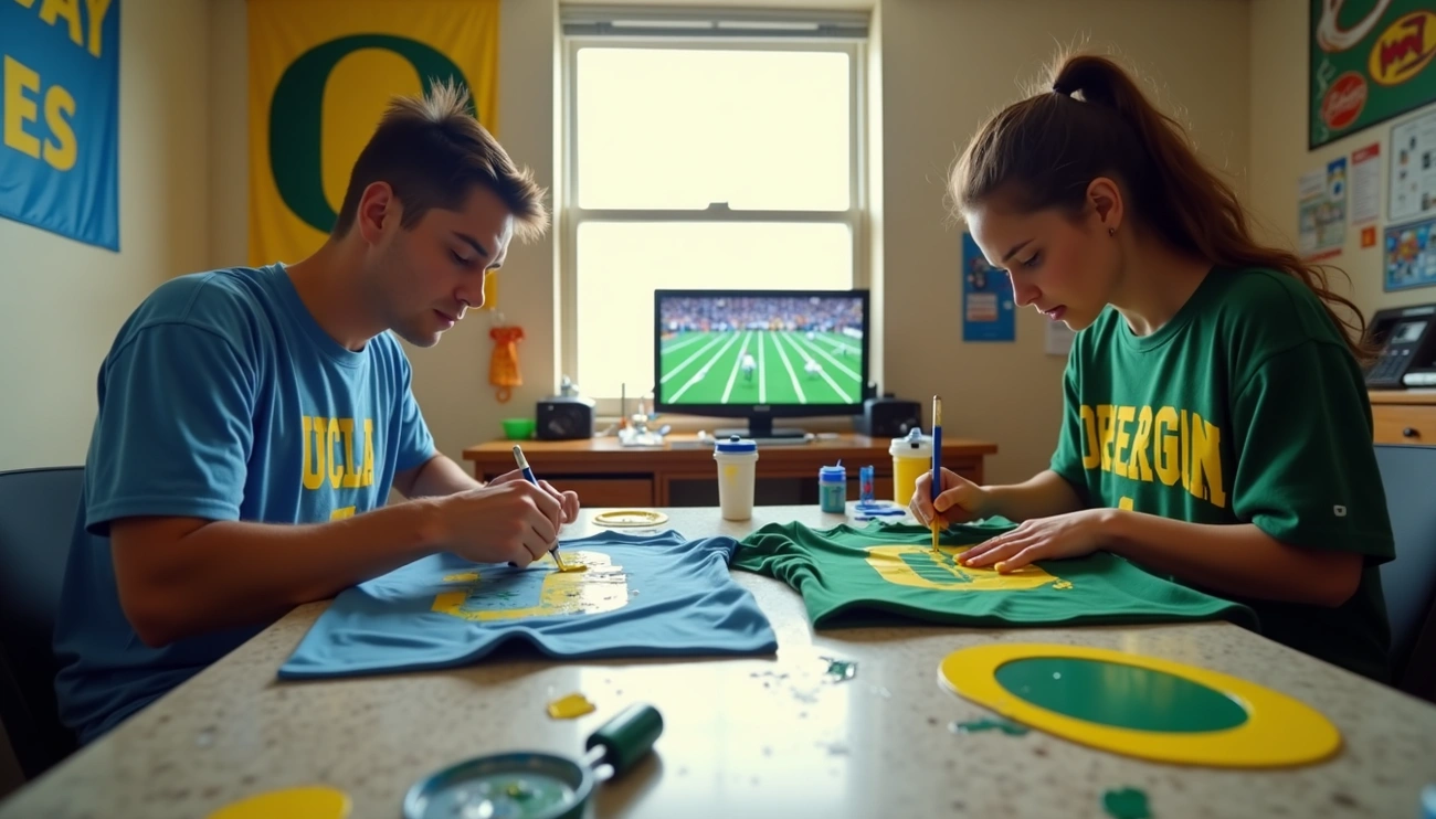 Rivalry Style: UCLA vs Oregon Game-Day DIY Shirts
